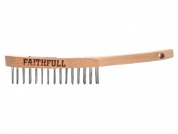 Faithfull Heavy-Duty Scratch Brush, Two Row £2.95
